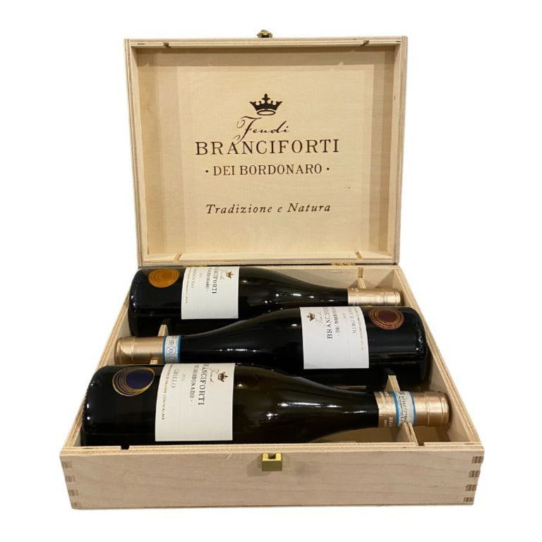 CASSETTA LEGNO 3 VINI BRANCIFORTI (1 pz)